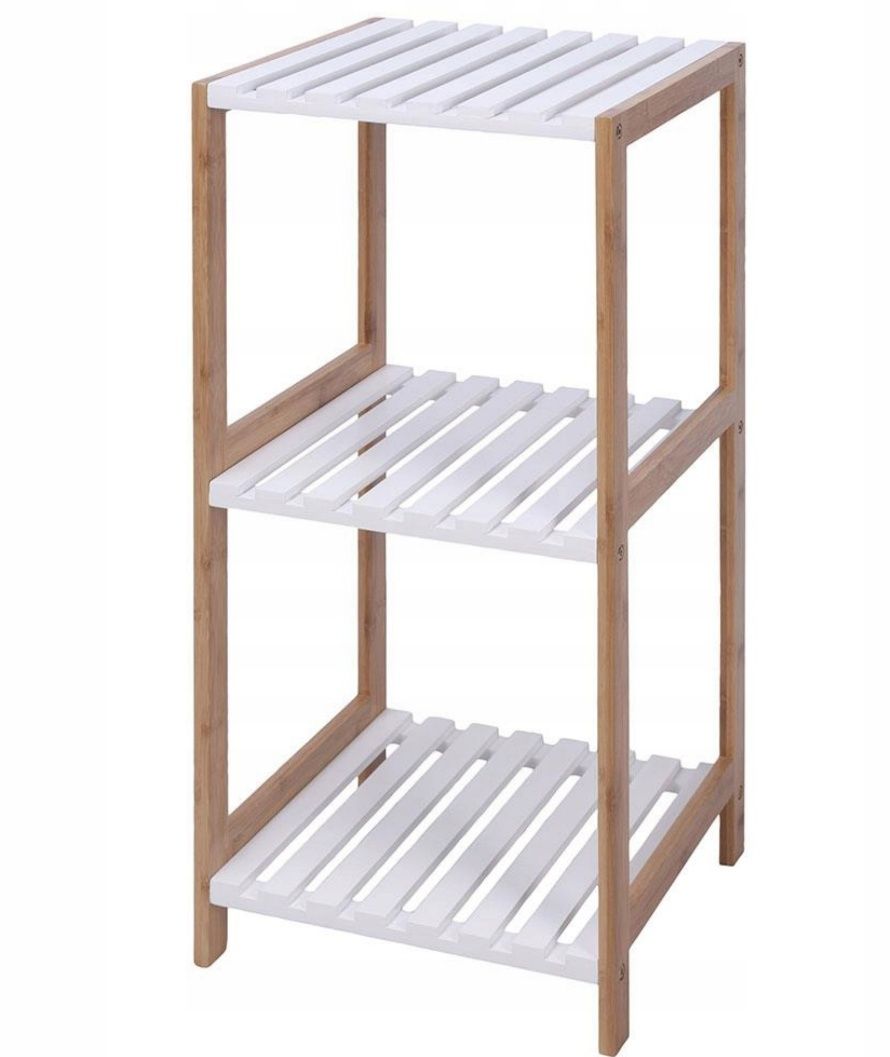 Regał Łazienkowy 3 poziomowy Półka stojąca Szafka łazienkowa 79x33x33