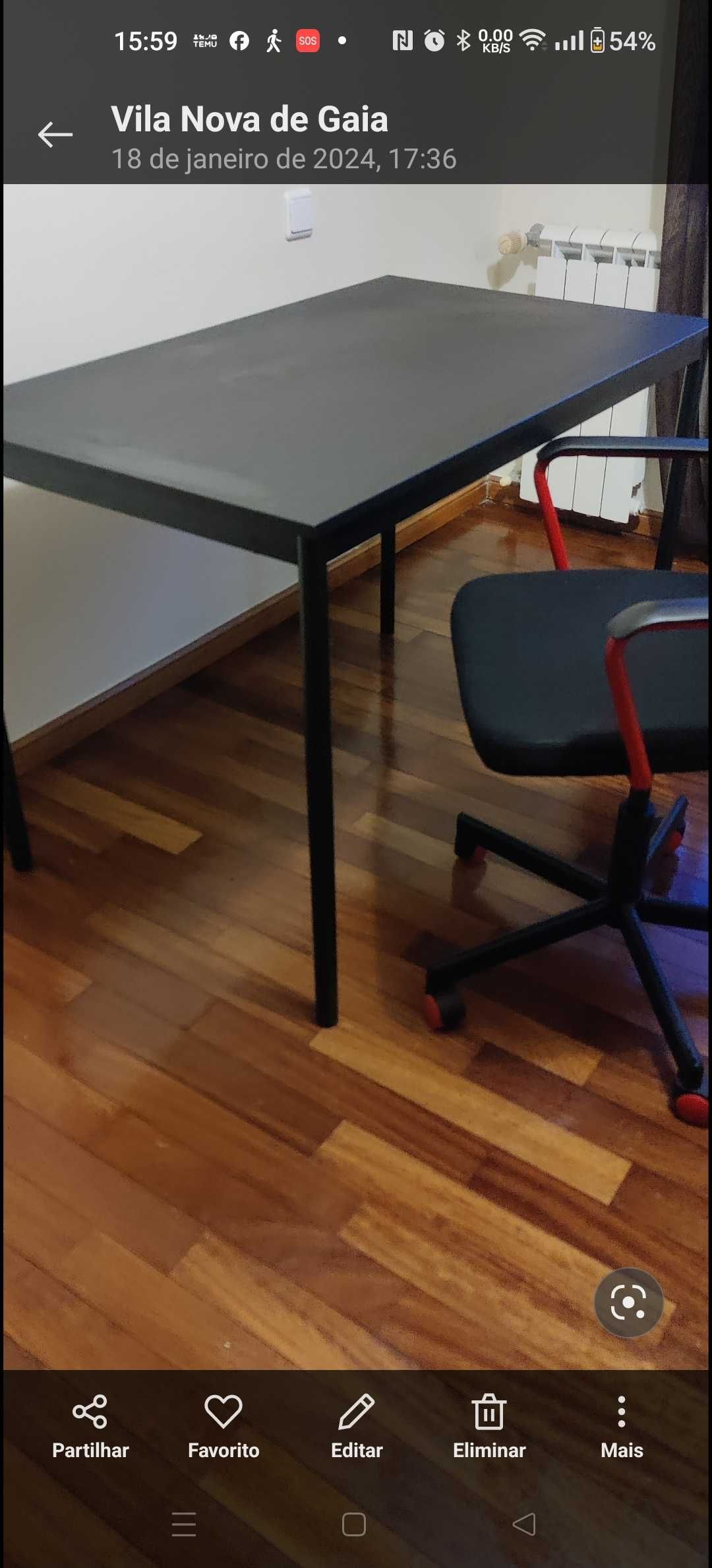 Secretaria e cadeira escritório