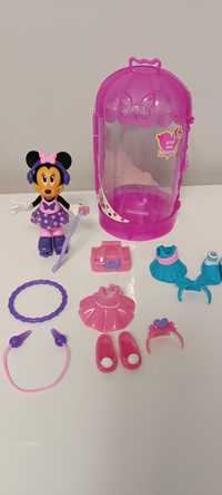 Myszka Minnie mini lalka fitnes, szafa, stroje