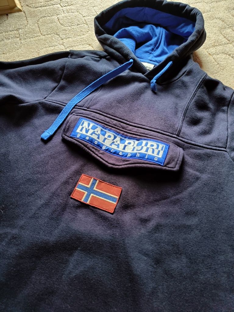 Bluza męska z kapturem Napapijri geographic M damska unisex
