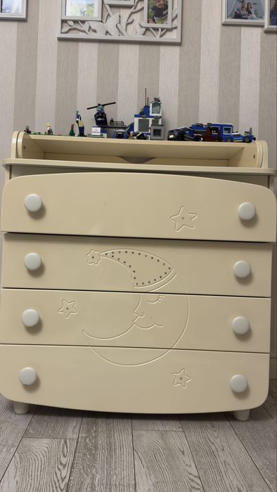 Комод - пеленатор Верес (90 см) Місяць зі стразами