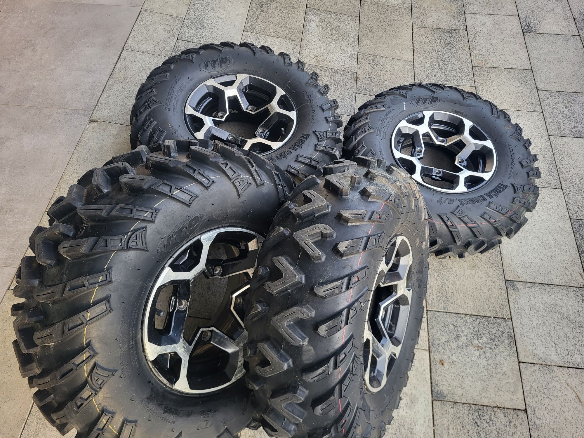 Koła 12 Can-AM Outlander Renegade Nowe opony ITP Terracross 26 4x136