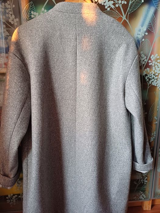 Szary płaszcz narzutka Cropp 38 M
