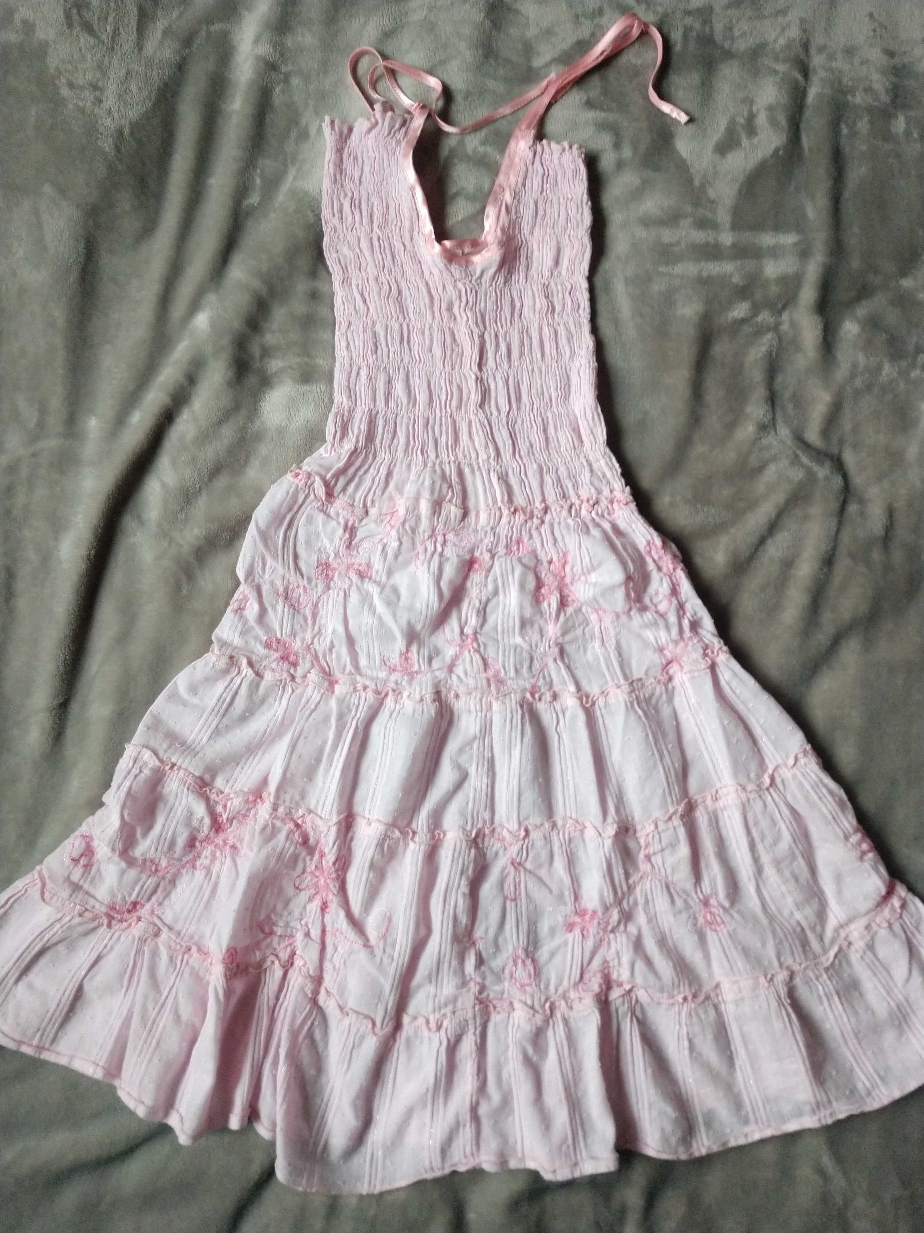Плаття дитяче літнє легке довге вік 8-9 років, розмір 134-140