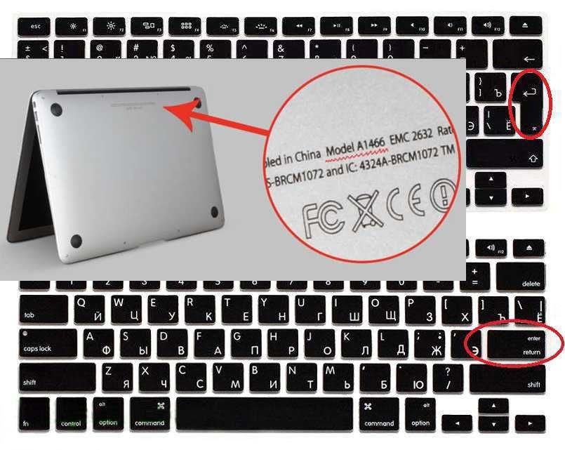 Силиконовая накладка для клавиатуры Macbook (A1932, A1465, A1370)