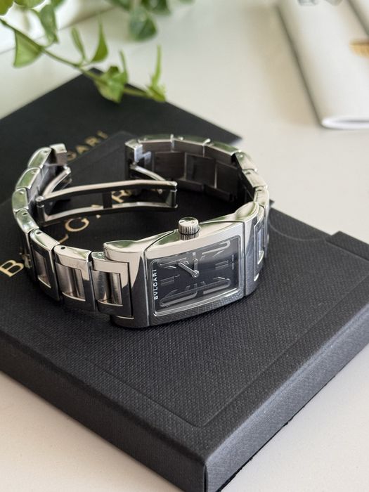 Bvlgari “ Rettangolo” RT39S com Caixa e Certificado