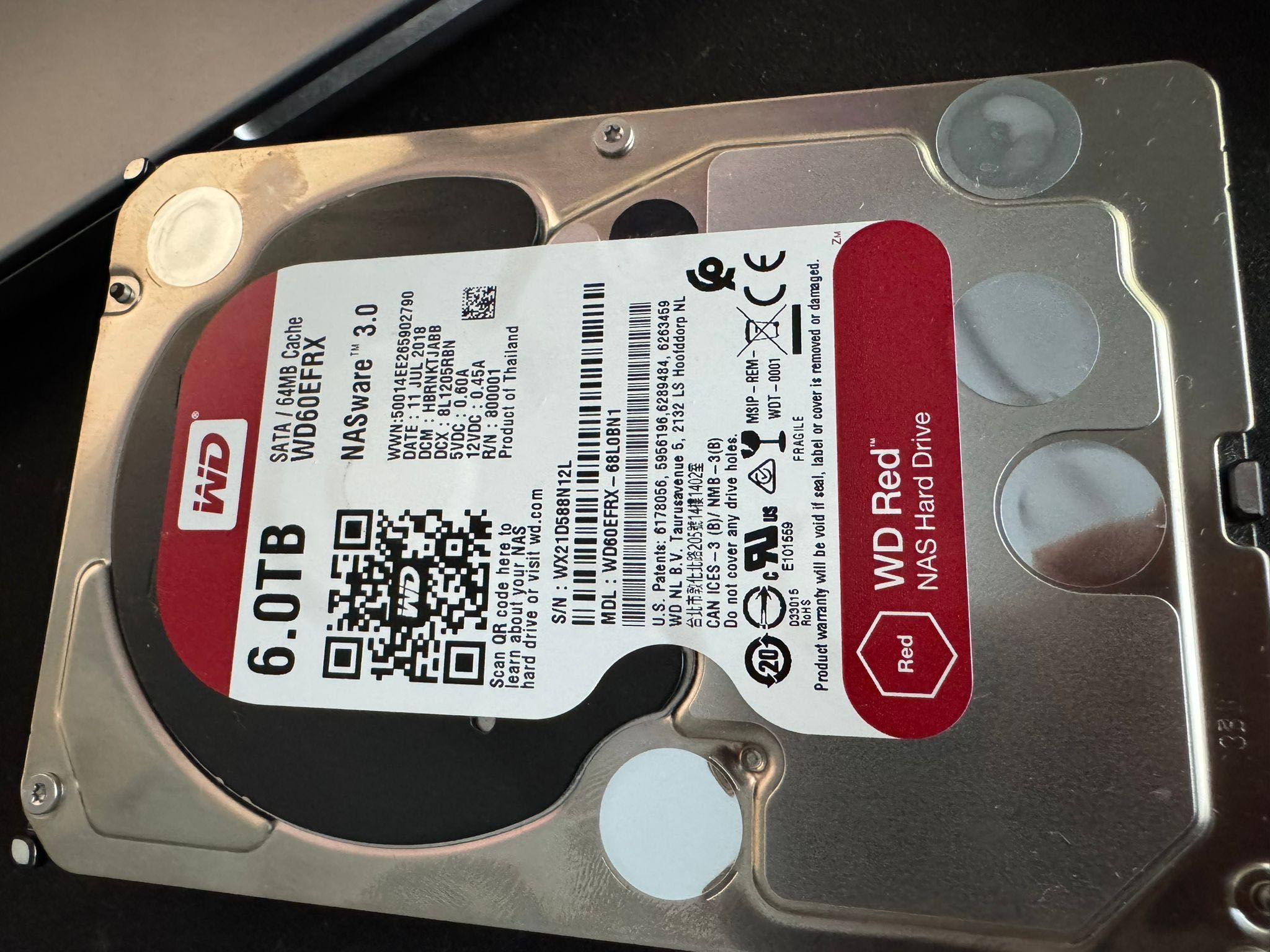 Discos WD Red 6TB (4x) – NAS – Como Novos