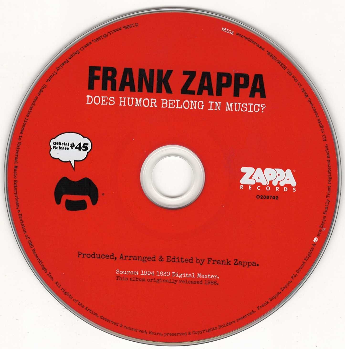 FRANK ZAPPA -  Does Humor Belong in Music?