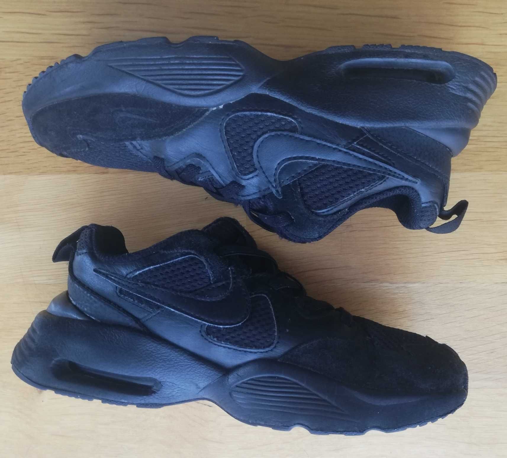 Buty Nike AIR 33 czarne 20,5cm ze skóry skórzane bdb