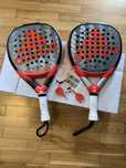 Conjunto Raquete Padel Adidas Metalbone HRD e Metalbone