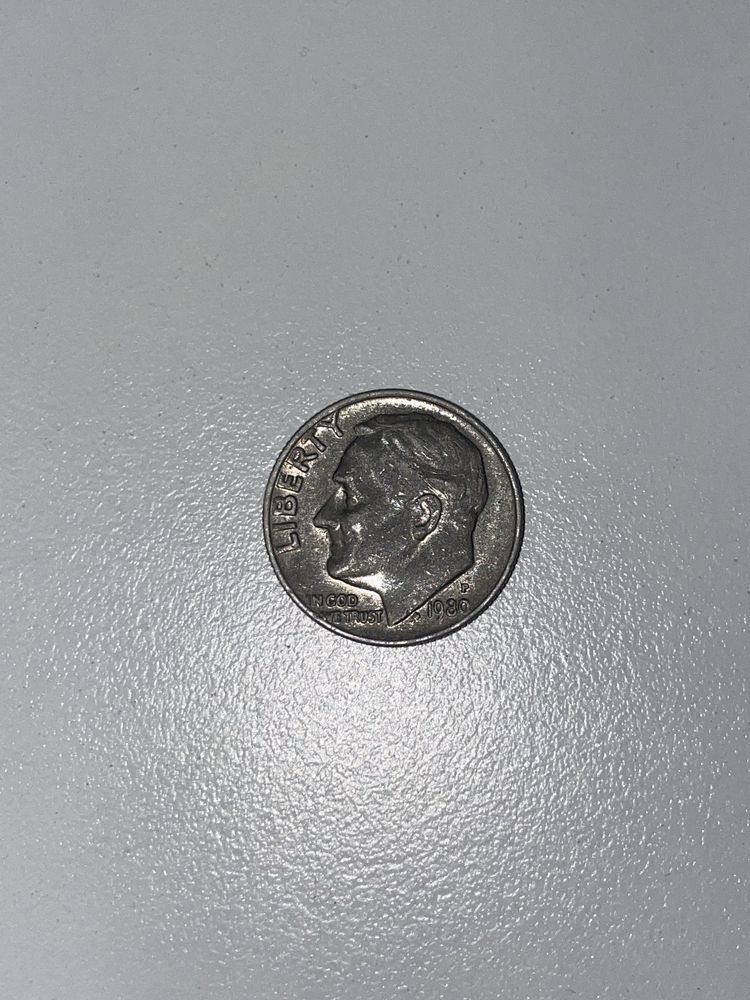 Монета one dime 1980 года