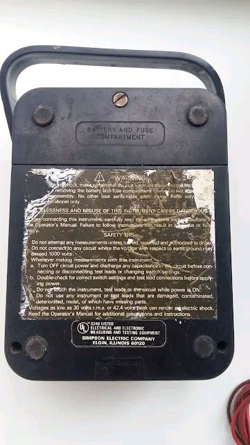 тестер Simpson 260 Series 7P/ Ц4341
во