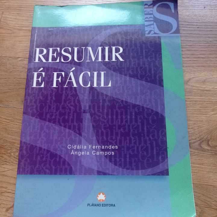 vendo livro Resumir é facil