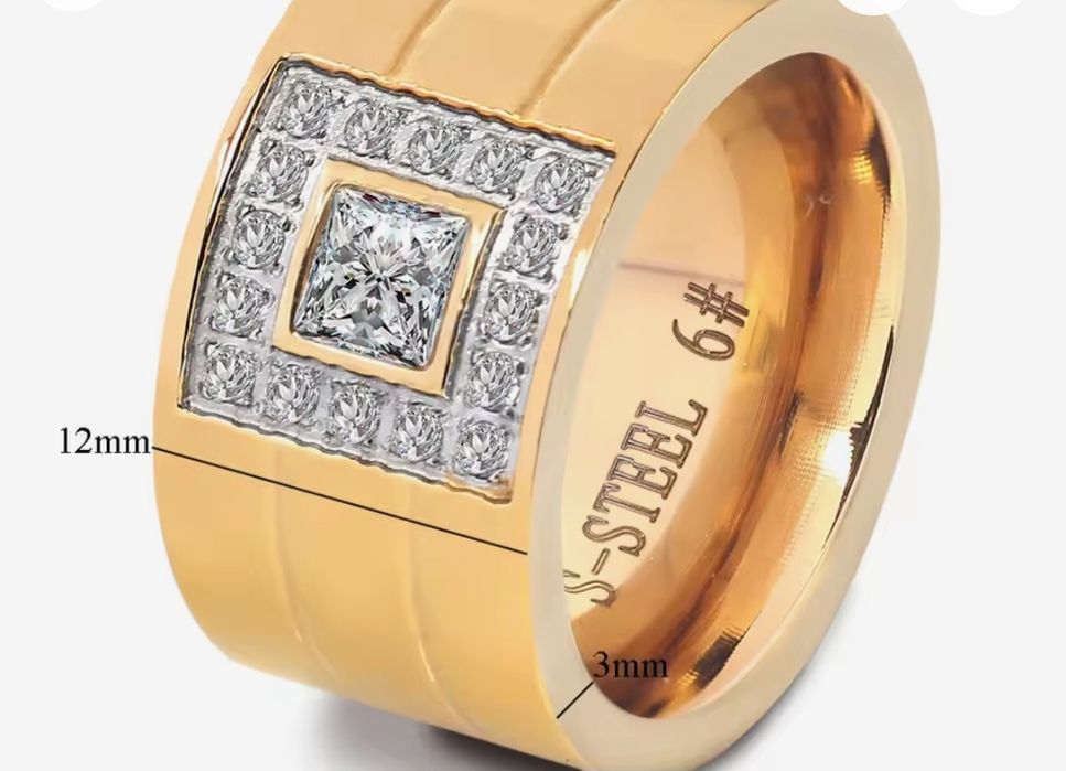 Szeroka obraczka stal chirurgiczna