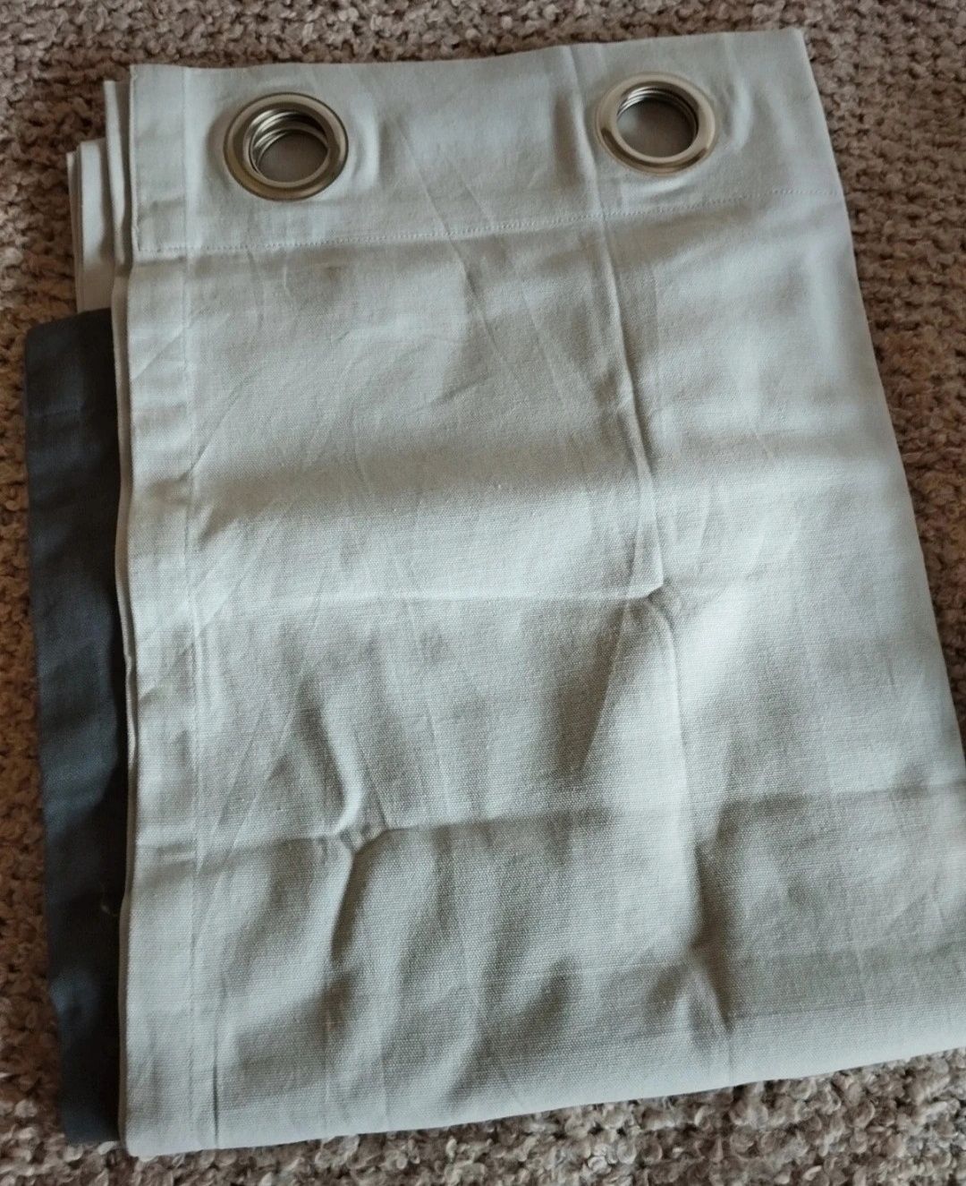 Cortinados Branco Cinzento Argolas La Redoute Novo
