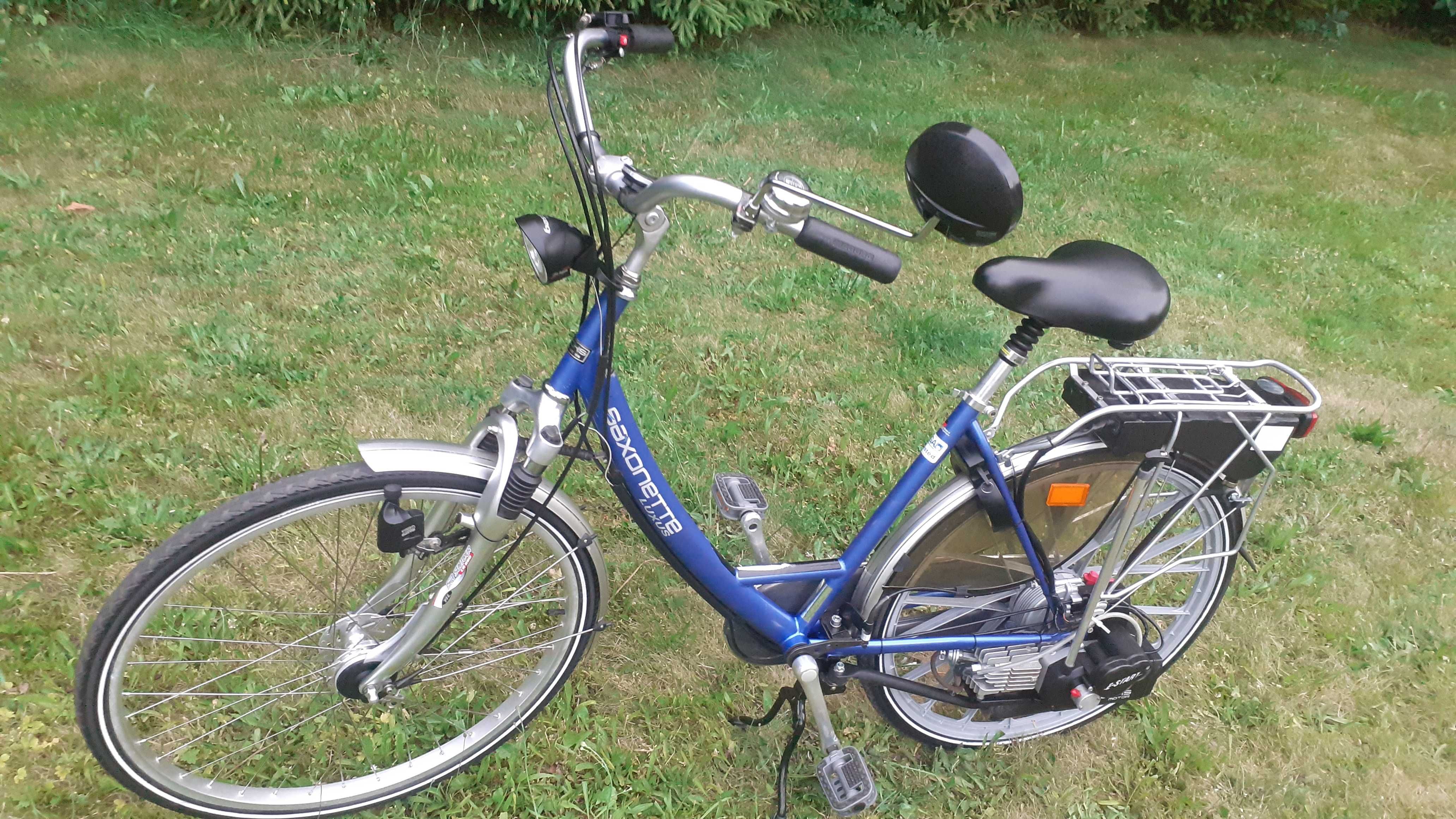 Rower Saxonette Luxus z silnikiem spalinowym Sachs E- start