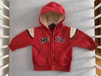 Sweterkowa Bluza Z Kapturem NEXT Rozm. 68