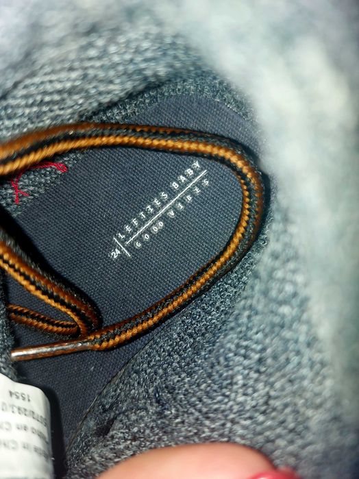 Bota unisexo azul marinho tamanho 24