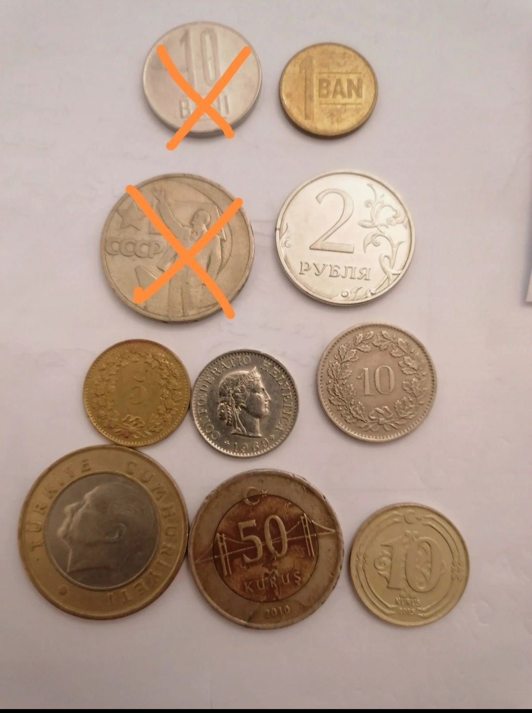 Moedas México, Noruega, Polónia, Roménia, Rússia, Suíça, Turquia, EUA