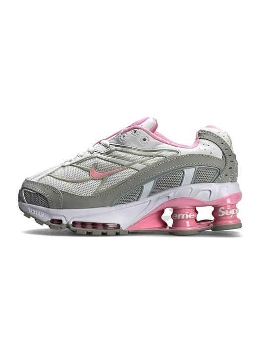 АКЦІЯ! Nike x Supreme Shox Ride 2 SP Grey White Pink|36 37 38 39 40 41