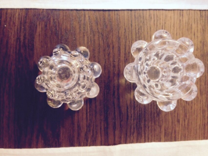 Świecznik, szkło kryształowe, jak DROST