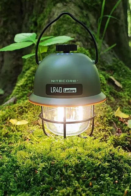 Ліхтар кемпінговий + Power Bank Nitecore LR40 2в1 USB Type-C зелений