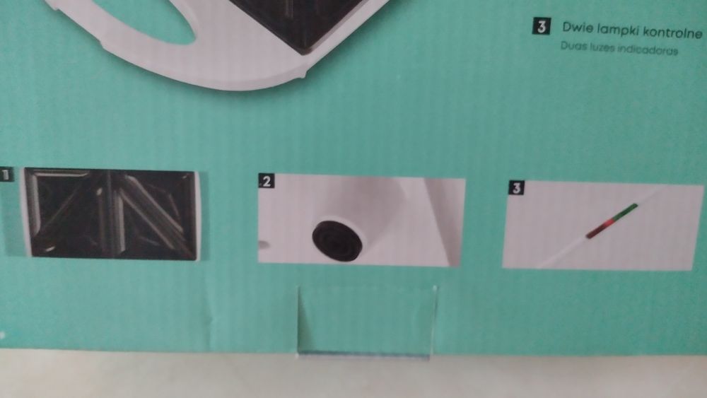 Opiekacz do kanapek Hoffen biały nowy