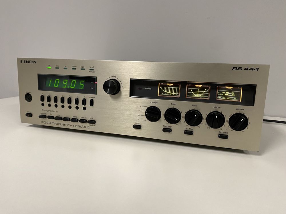 Siemens RS-444 - amplituner, vintage, stereo, jak nowy !