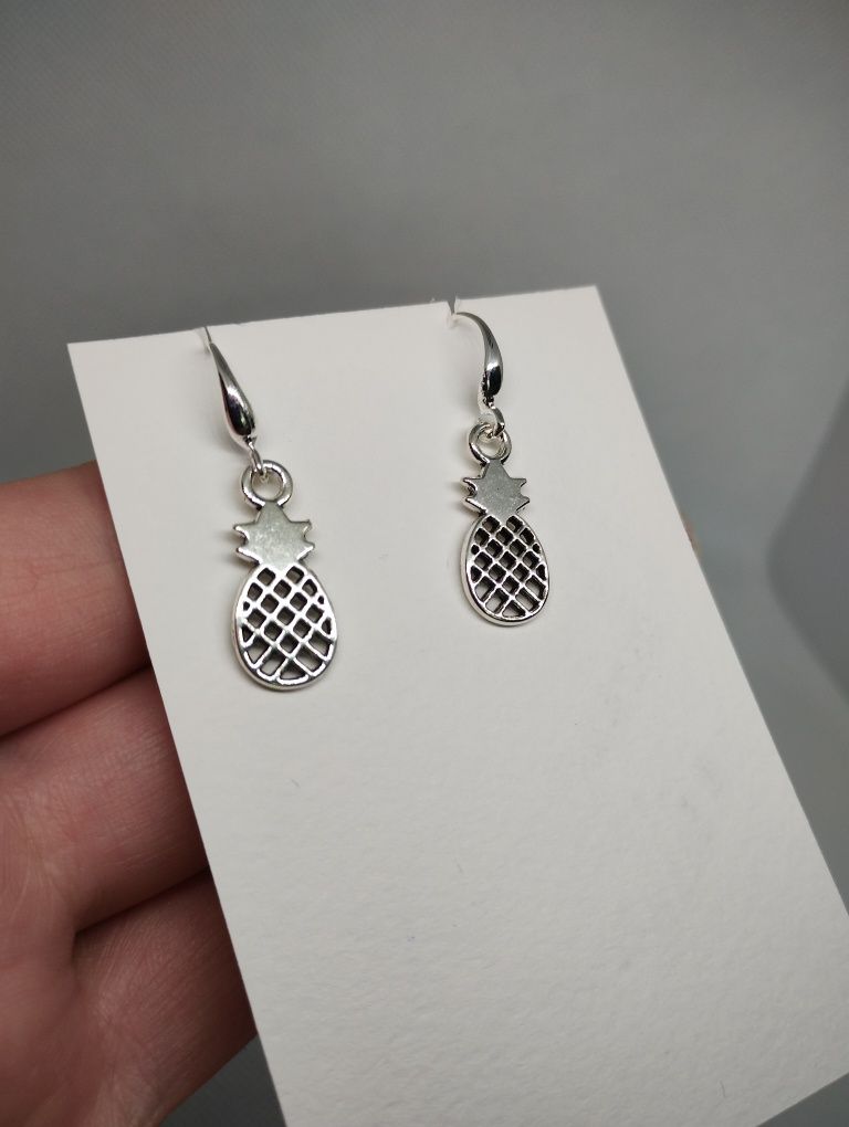 Kolczyki srebrne ananas ananasem