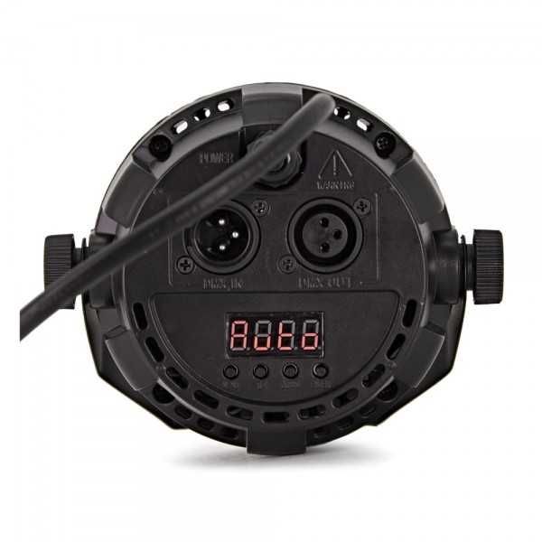 Reflektor PAR LED 3x4 W RGBW + 18 LED Stroboskop Mix kolorów DMX Pilot