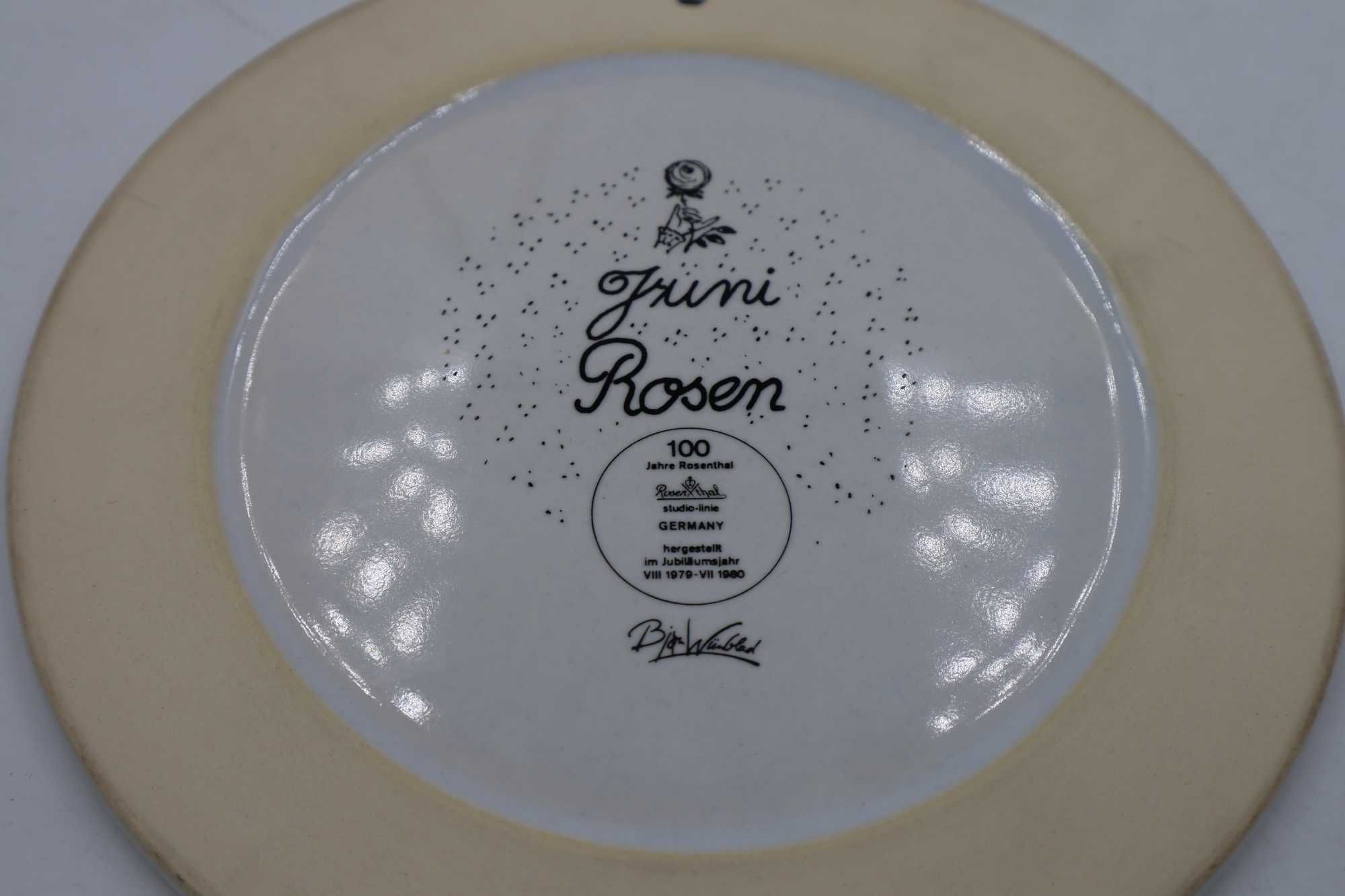 JUNI ROSER -Rosenthal dekoracja porcelana sygnowana 1979 r L