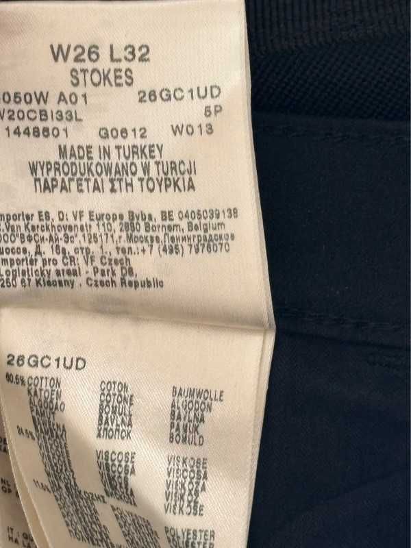 Wrangler Stokes W26 L32 Damskie Jeansy Czarne Skinny Fit