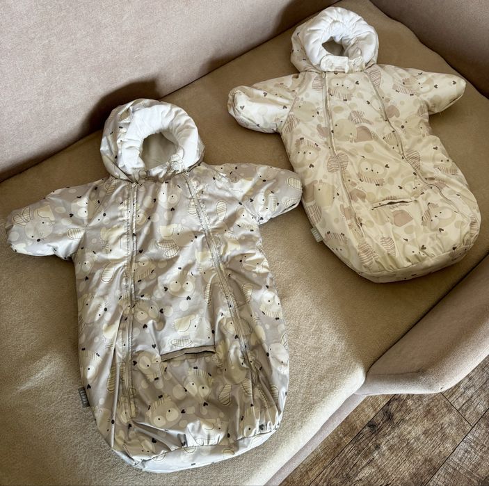 Конверт комбинезон зимний Lenne baby 56 размер для двойни