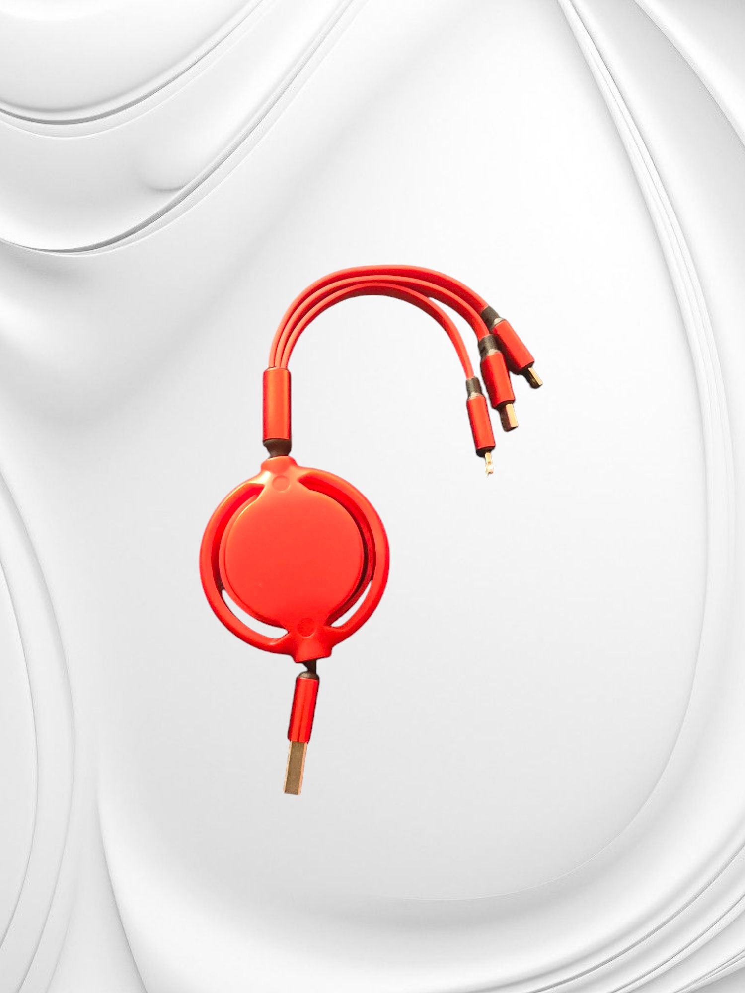 3w1 kabel zwijany do transmisji danych i ładowania USB-A/ C / IPAD
