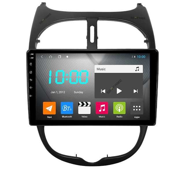 Auto-rádio Android 14 Peugeot 206 de 2001 a 2008