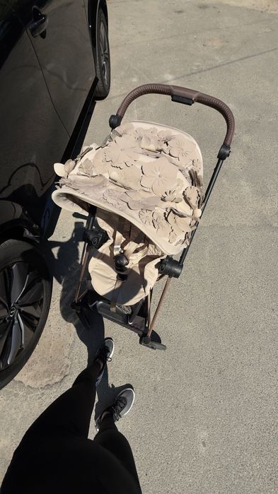 Прогулянкова коляска Cybex Mios шасі Rose gold