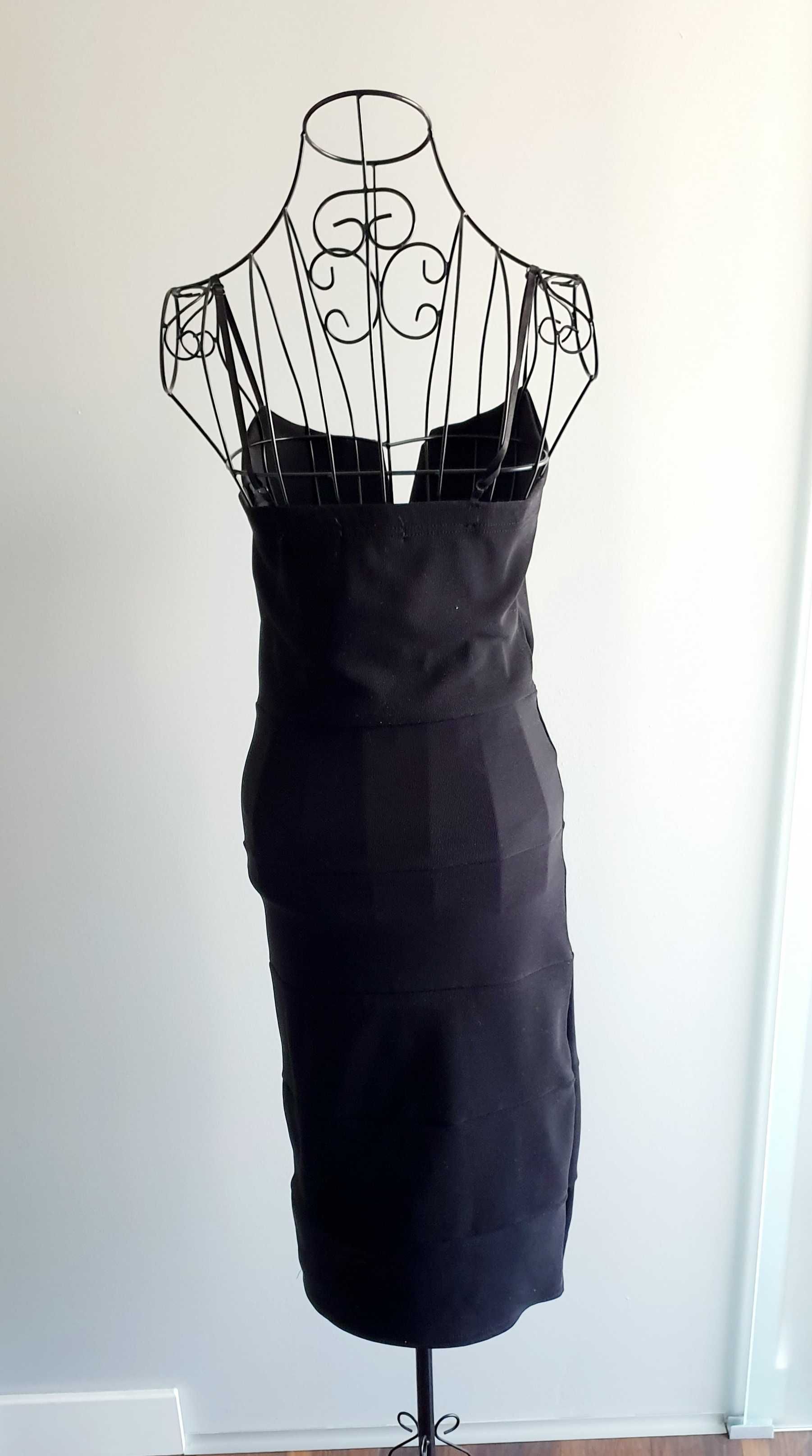 NOWA Myhailys sukienka czarna obcisła ramiączka 36 S koktajlowa metka