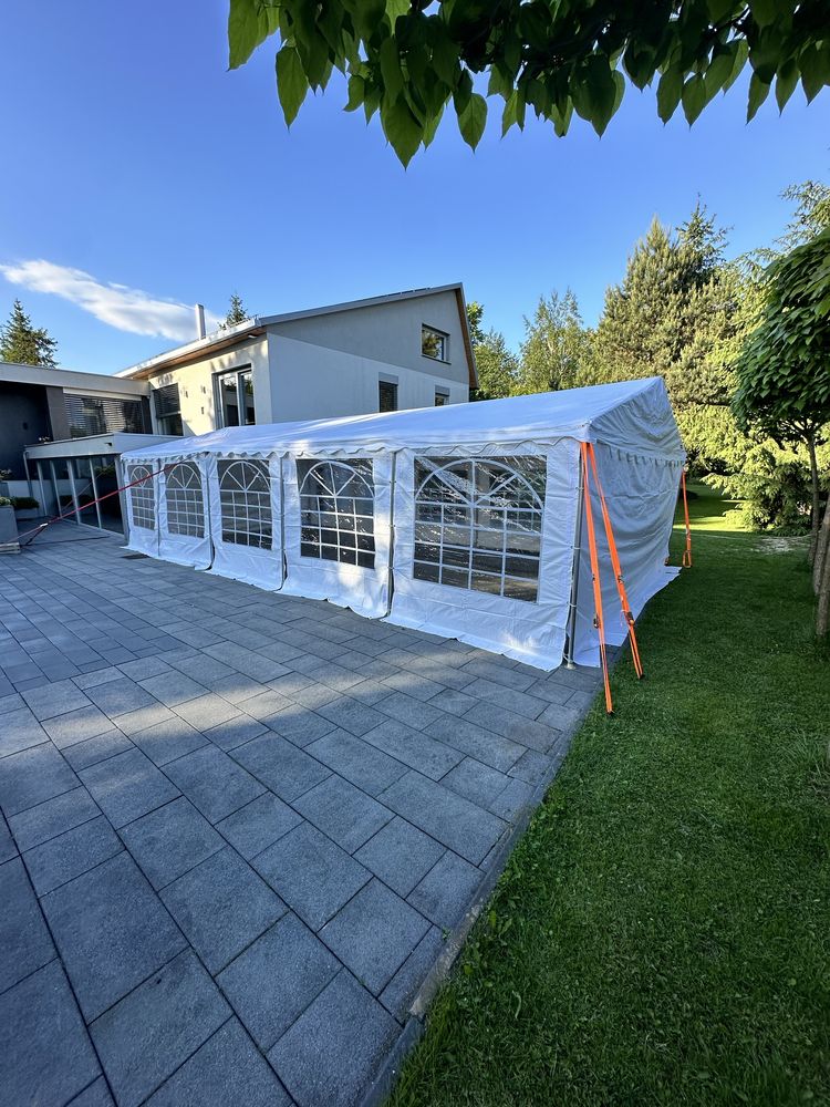 Wynajem namiotu imprezowego 4x4 4x8 4x12 5x10 Krzesła stoły Ogrzewanie