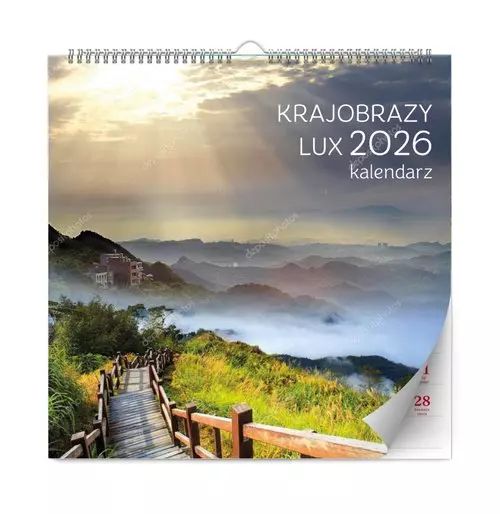 Kalendarz krajobrazy lux 2026. KALPOL.BIS kalendarze. Nowy Produkt