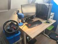 Zestaw komputer gamingowy i512400f klawiatura monitor