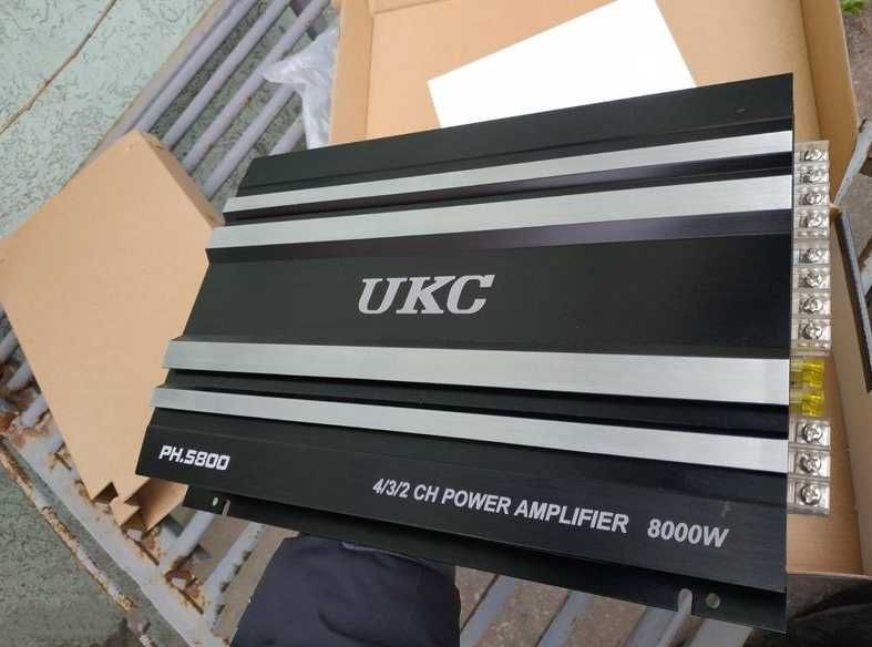 усилитель звука ukc 5800w подключай динамики или сабвуфер