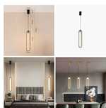 Candeeiro Suspenso - Design Oval em Preto com Luz Neutra *NOVO*