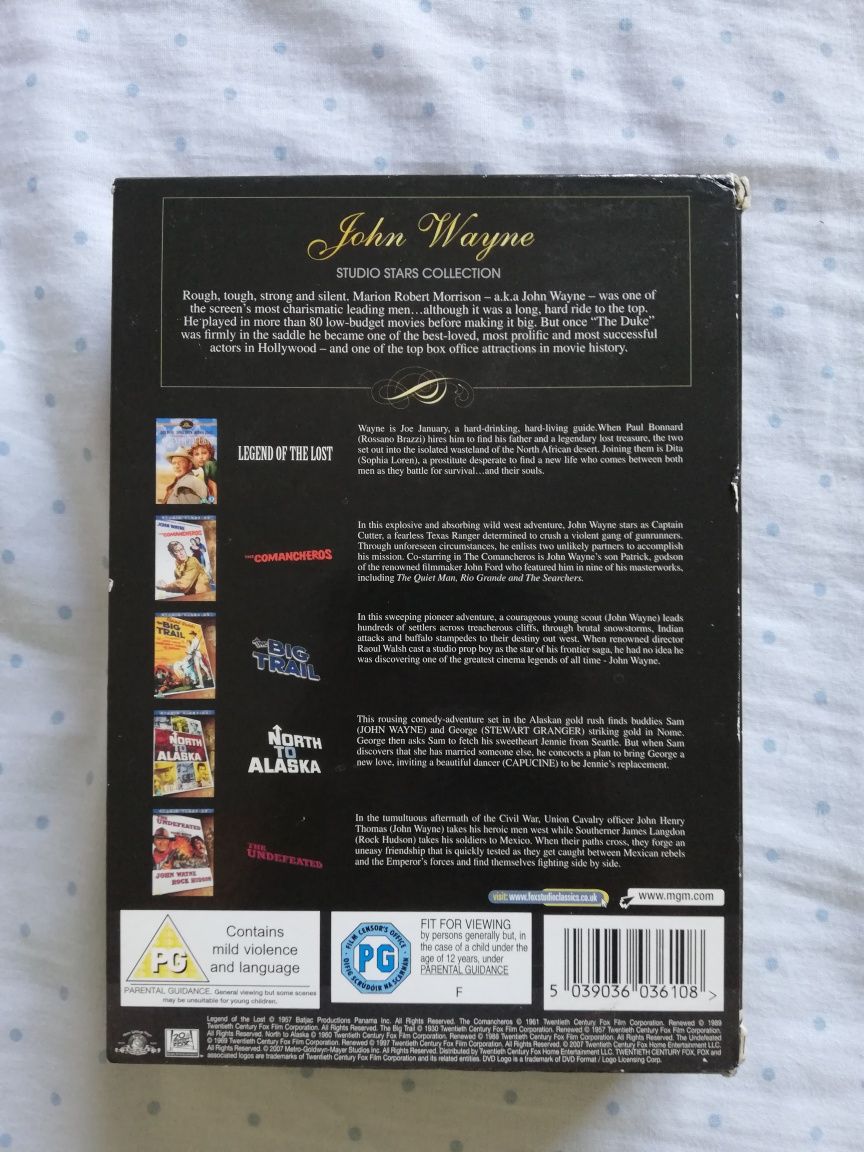 Colecção John Wayne em dvd - 5 filmes (portes grátis)