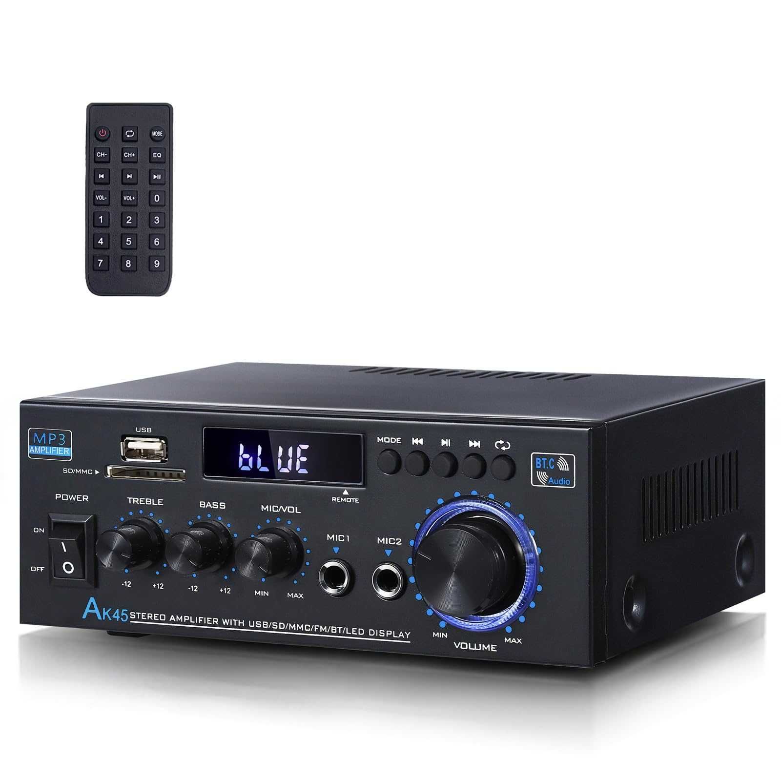 Nowy Wzmacniacz stereo HiFi model AK45 Bluetooth