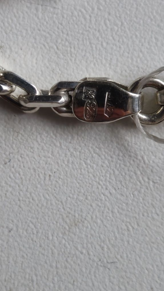 серебряная цепь якорь