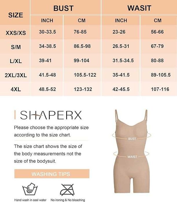 Odchudzające body szorty Ściągające brzuch bielizna modelująca XS