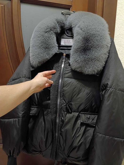 Куртка жіноча дута з відстібним воротніком р. L