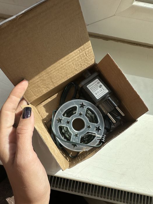 Акція!!! Гірлянда нитка роса 20м, 50м, 100м, 200м на зеленому дроті