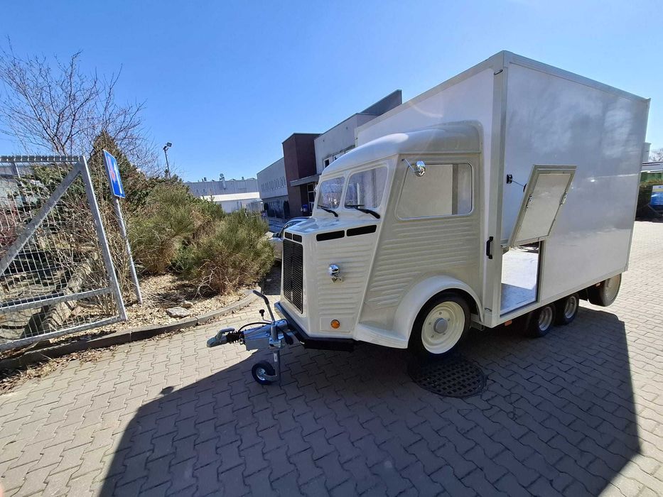 Przyczepa foodtruck retro HY - spożywcza, sklep mobilny - PRODUCENT