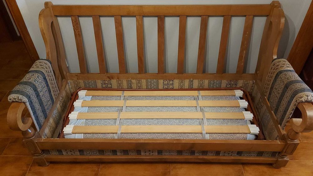 Sofá Cama 3 lugares 175x85x90 cm + 2 Cadeirões 2x 80x85x90 cm